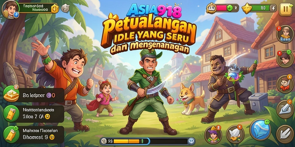 Screenshot ASIA918 menunjukkan gameplay Idle yang seru dan interaktif.