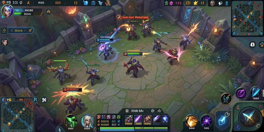 Screenshot gameplay FB333 yang menunjukkan aksi tim dalam pertarungan.