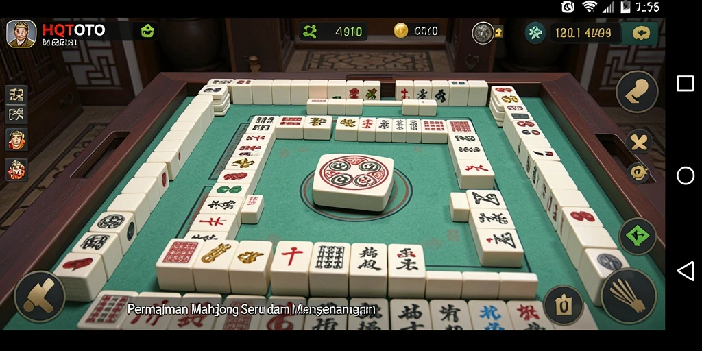 Screenshot utama HQTOTO yang menunjukkan grafik Mahjong yang menakjubkan.