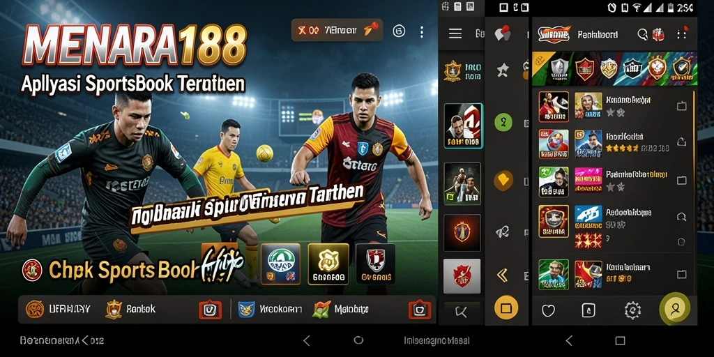 Tampilan gameplay aplikasi Sportsbook MENARA188 yang interaktif.