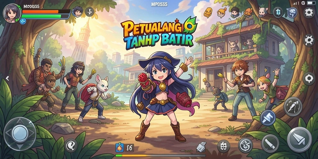 Screenshot MPO555 menampilkan aksi seru dalam dunia Anime.