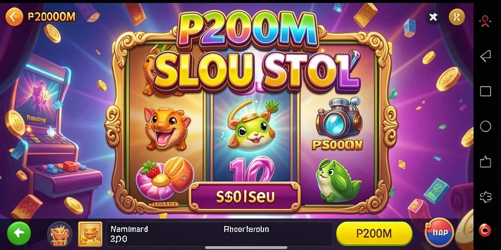 Screenshot gameplay P200M menampilkan aksi seru dalam permainan Slot.