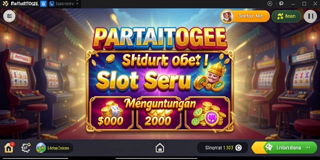 Tampilan menarik dari gameplay PARTAITOGEL dengan berbagai tema Slot.