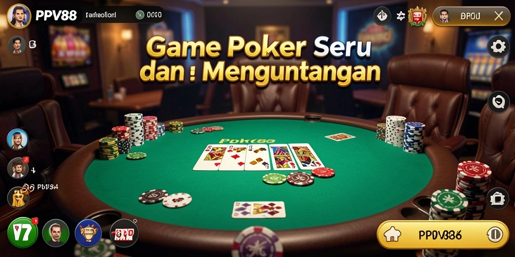 Tampilan menawan dari gameplay Poker di PPV88 yang mengasyikkan.