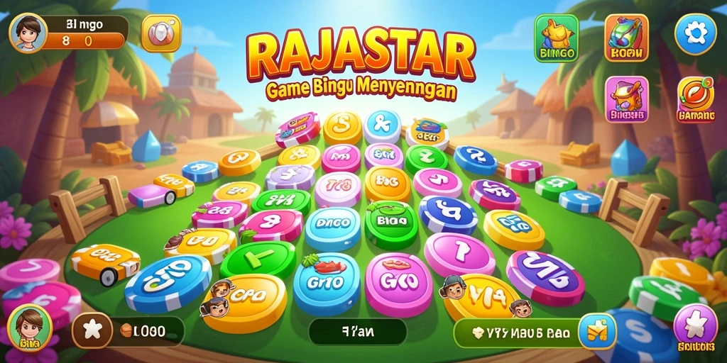 Tampilan gameplay seru di RAJASTAR saat bermain Bingo.