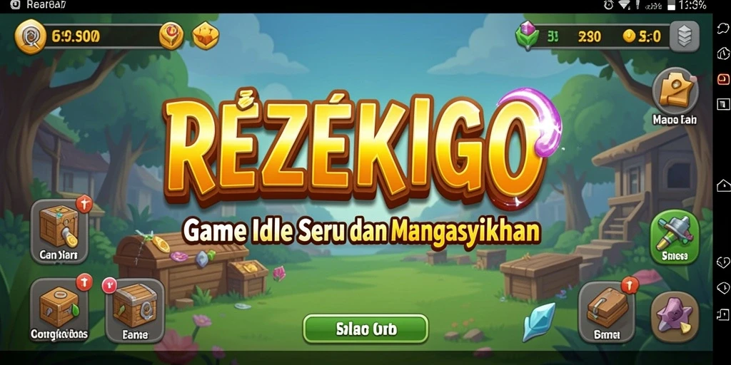 Tampilan gameplay REZEKIGO yang mengasyikkan dan menenangkan.