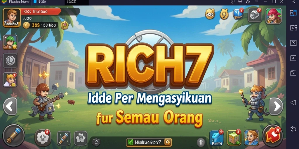 Tangkapan layar gameplay RICH7 menunjukkan keseruan dan kemudahan permainan Idle.