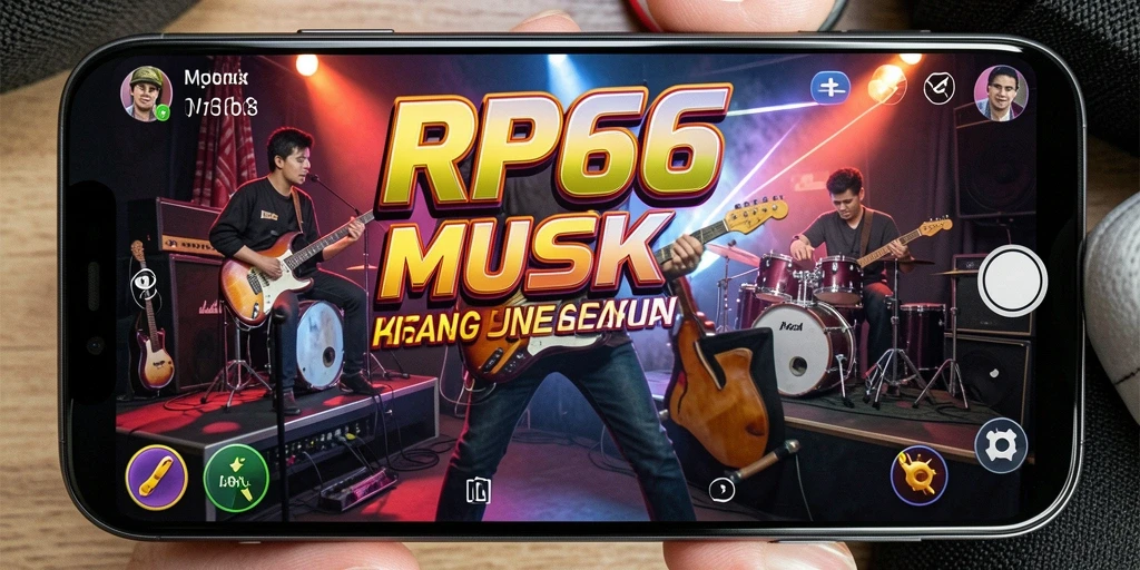 Tampilan gameplay RP66 yang penuh aksi dan musik yang menawan.