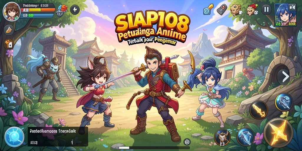 Tampilan screenshot SIAP108 menampilkan pertarungan karakter anime yang menegangkan.
