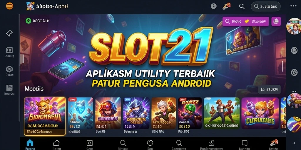 Screenshot SLOT21 menampilkan antarmuka pengguna yang intuitif dan berbagai fitur unggulan.